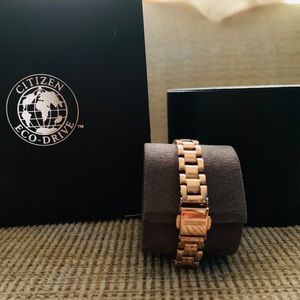 Citizen rose gold eco watch
